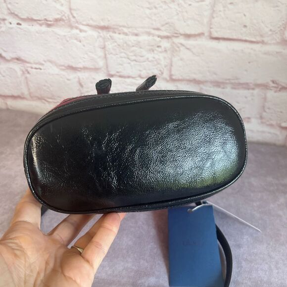 Gucci Suede Ophidia Bucket Drawstring Crossbody Top Handle Bag Red - Picture 4 of 12